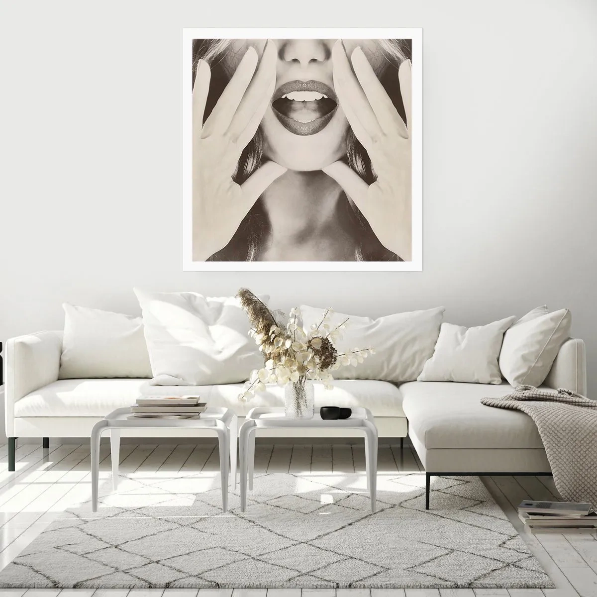 Affiche - Poster - J'arrive! - 50x50 cm