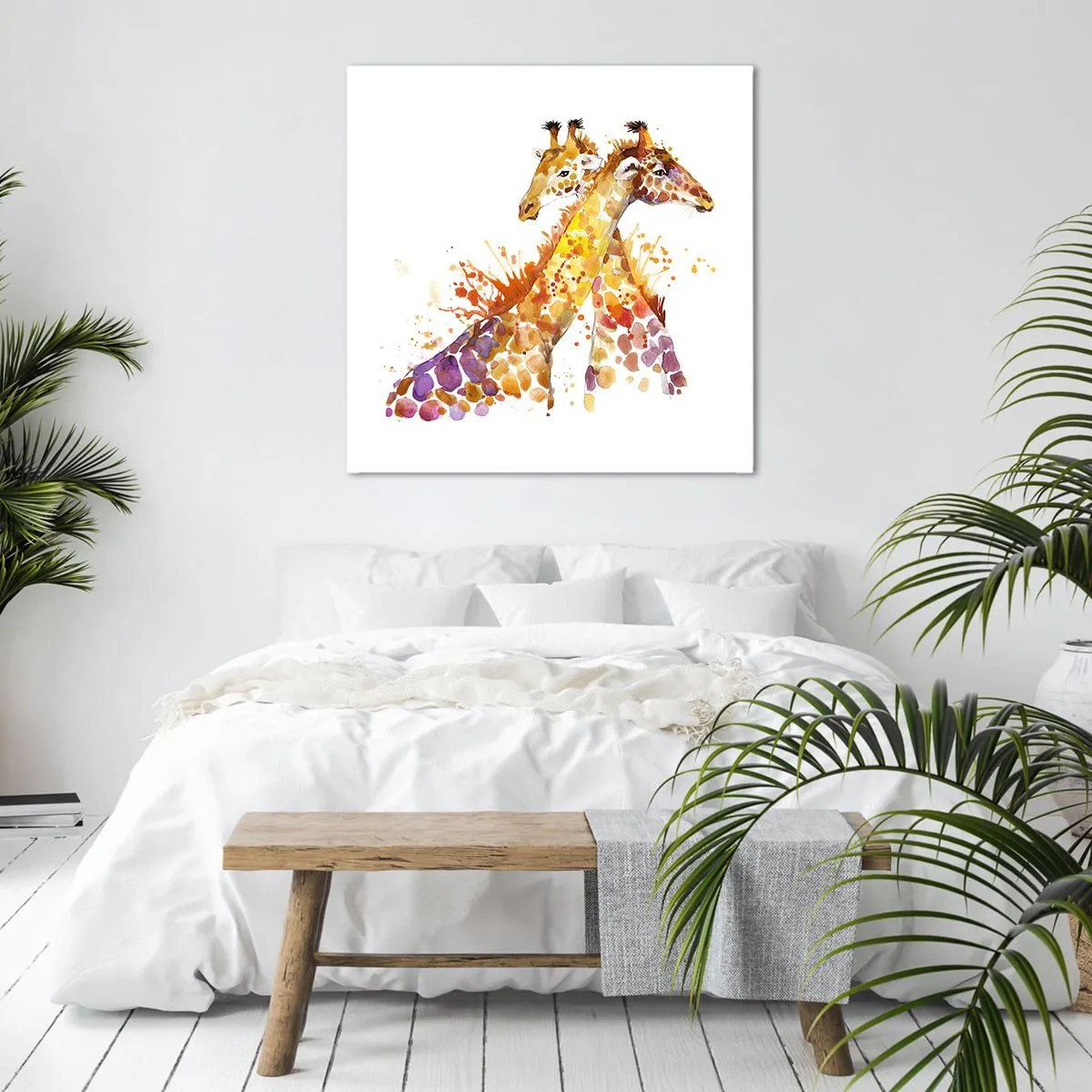 Impression sur toile - Image sur toile - Est-ce de l'amitié ou de l'amour? - 60x60 cm