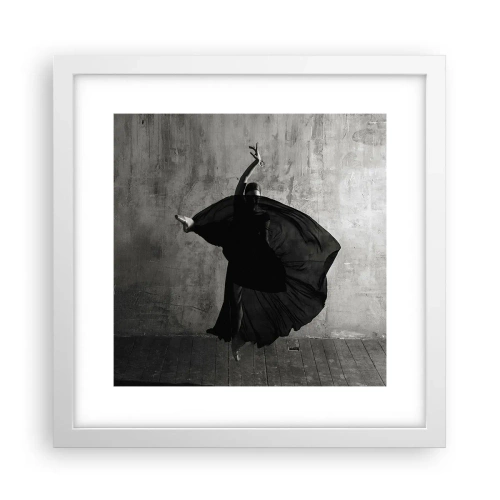 Affiche dans un cadre blanc - Poster - Pas plein de passion - 30x30 cm