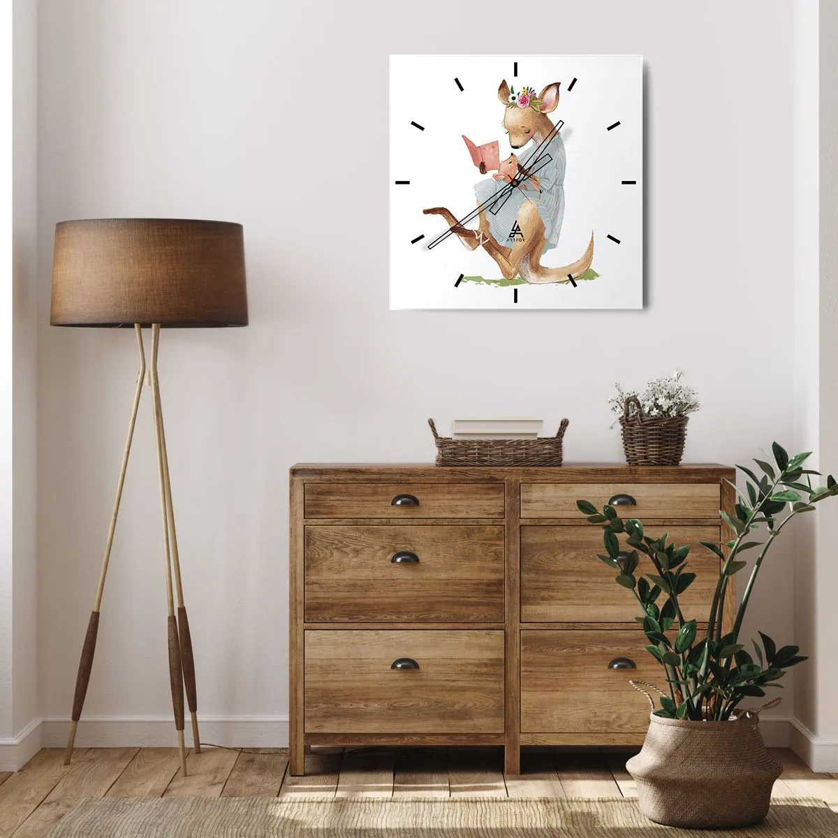 Horloge murale - Pendule murale - Lis-moi maman - 30x30 cm