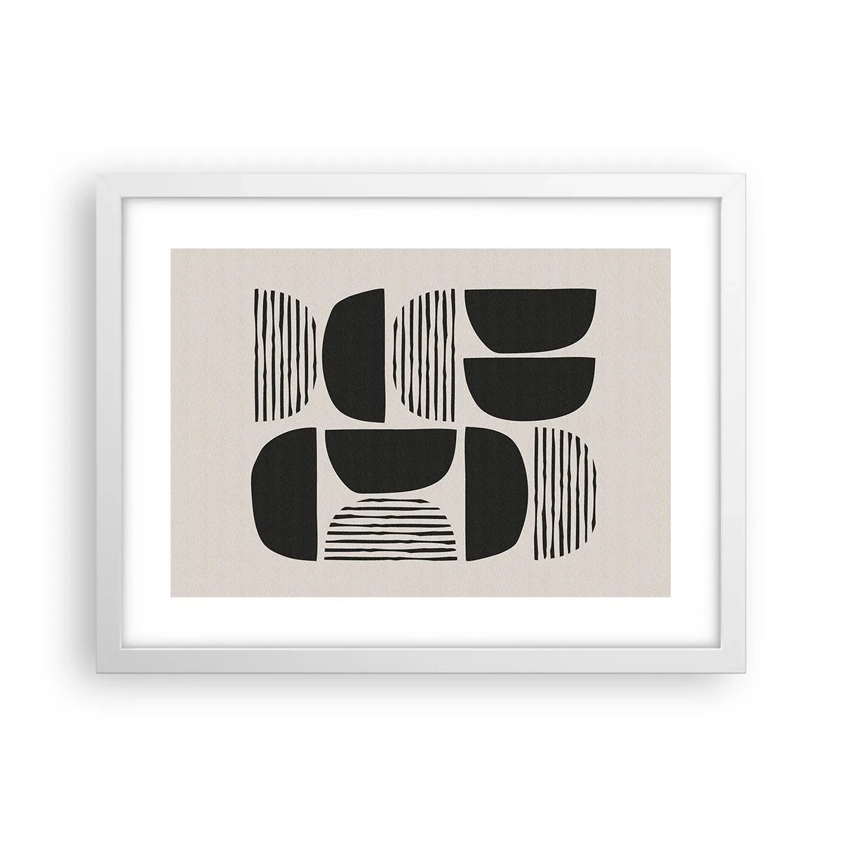 Affiche dans un cadre blanc - Poster - Offres sans enthousiasme - 40x30 cm