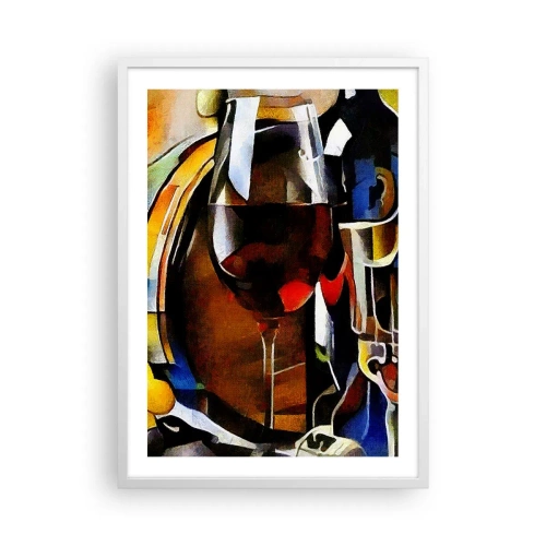 Affiche dans un cadre blanc - Poster - Et le monde prend des couleurs - 50x70 cm