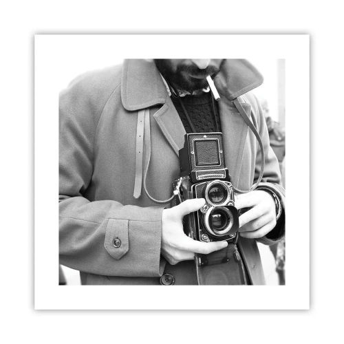 Affiche - Poster - Dans un style rétro - 40x40 cm