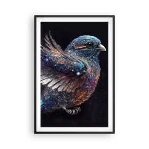 Affiche dans un cadre noir - Poster - Moineau de diamant - 61x91 cm