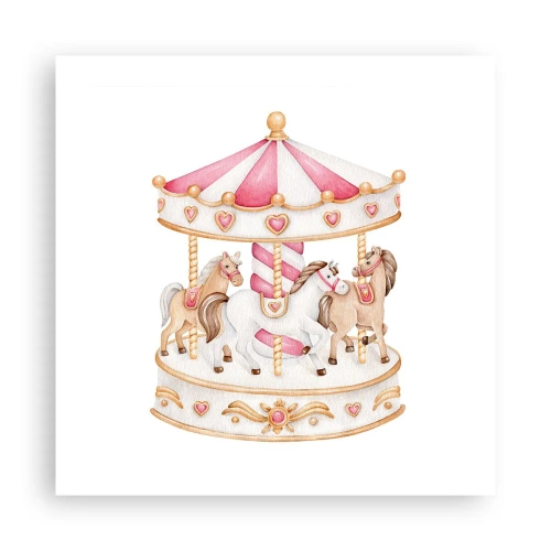 Affiche - Poster - Le doux monde de l'enfance - 50x50 cm