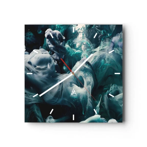 Horloge murale - Pendule murale - Mouvement des couleurs - 40x40 cm