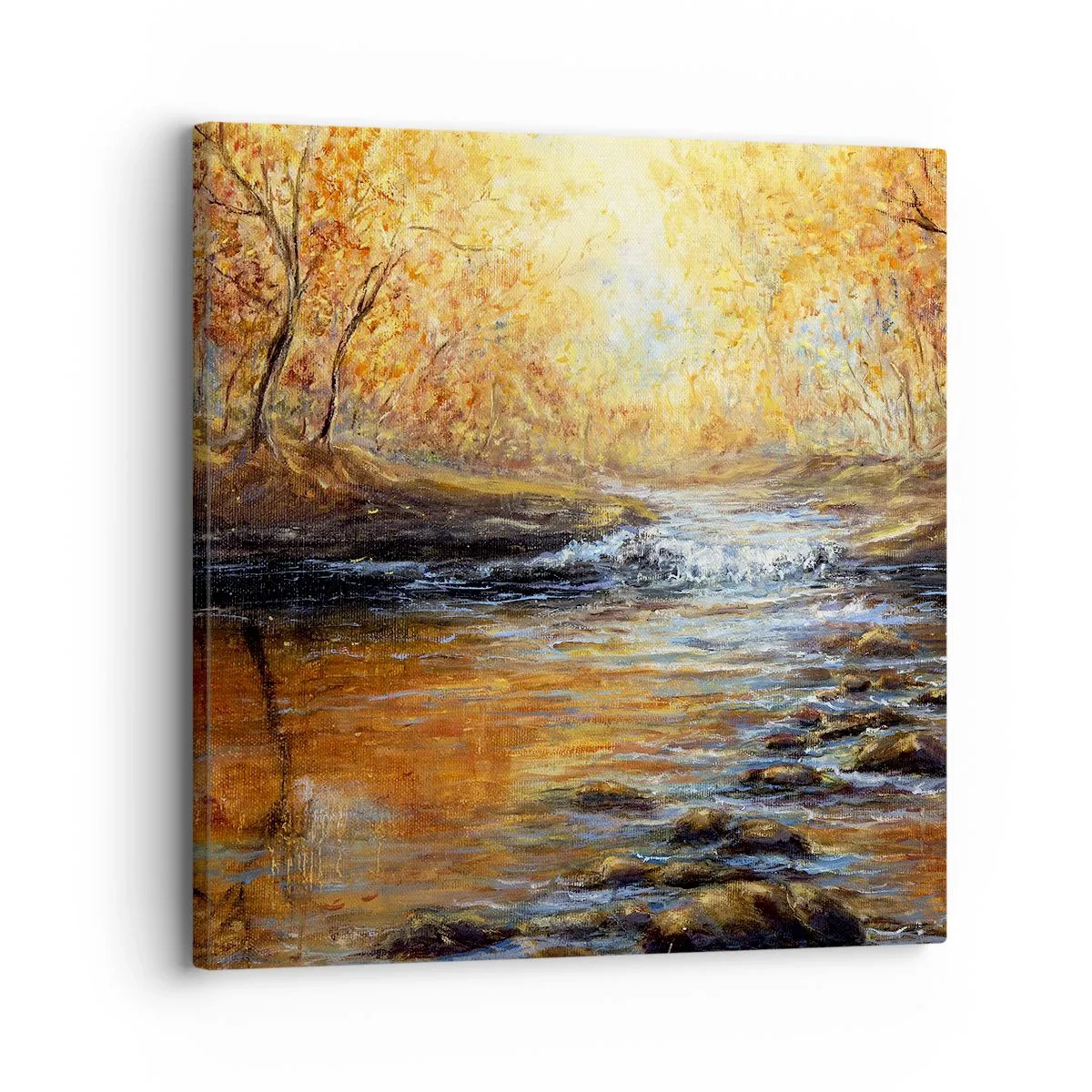 Impression sur toile - Image sur toile - Le ruisseau d'or - 30x30 cm