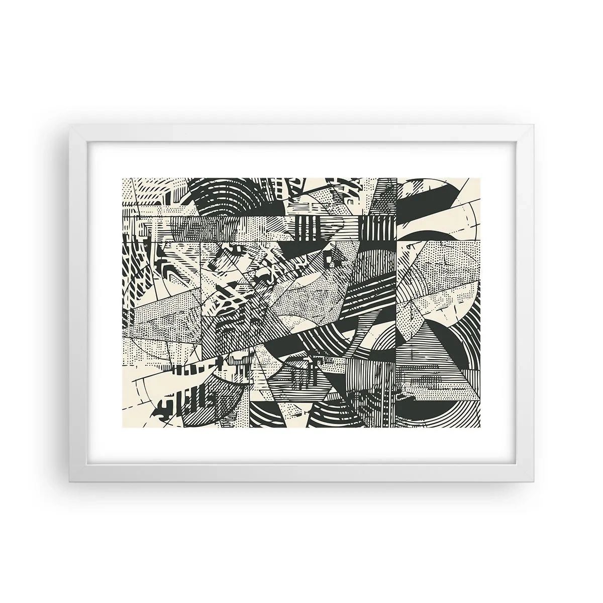 Affiche dans un cadre blanc - Poster - Dynamique du modernisme - 40x30 cm
