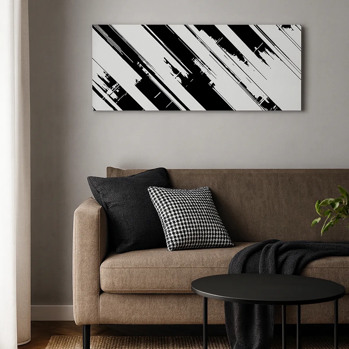 Impression sur toile - Image sur toile - Une composition intense et dynamique - 30x30 cm