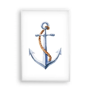 Affiche dans un cadre blanc - Poster - Ah l'aventure ! - 61x91 cm