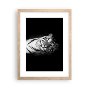 Affiche dans un chêne clair - Poster - Sauvagerie et paix - 30x40 cm