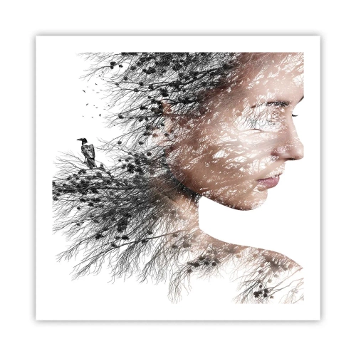 Affiche - Poster - L'âme de la forêt - 60x60 cm