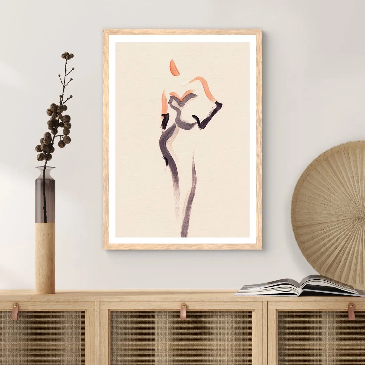 Affiche dans un chêne clair - Poster - Des années d'or d'Hollywood - 30x40 cm