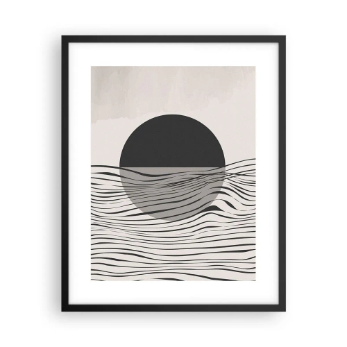 Affiche dans un cadre noir - Poster - Demi composition - 40x50 cm