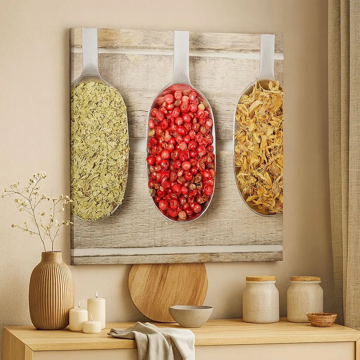 Impression sur toile - Image sur toile - Magie de la cuisine - 30x30 cm