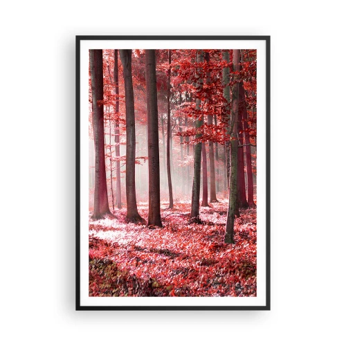 Affiche dans un cadre noir - Poster - Le rouge est tout aussi beau - 70x100 cm