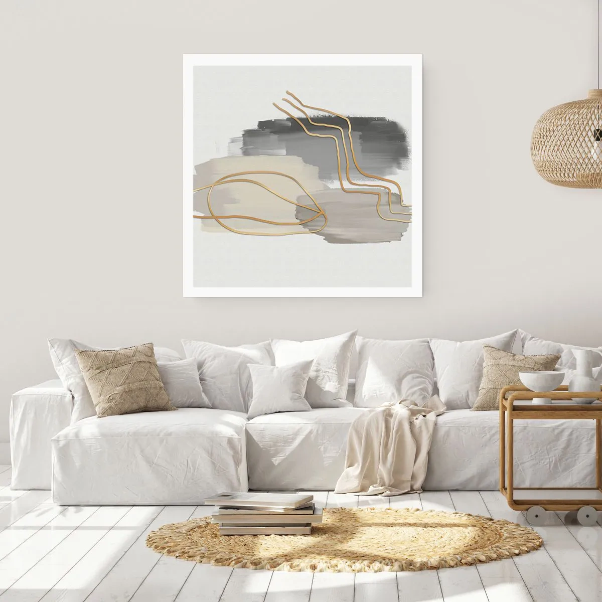 Affiche - Poster - Durée et mouvement - 60x60 cm