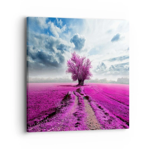 Impression sur toile - Image sur toile - Lande - nature sauvage - 40x40 cm