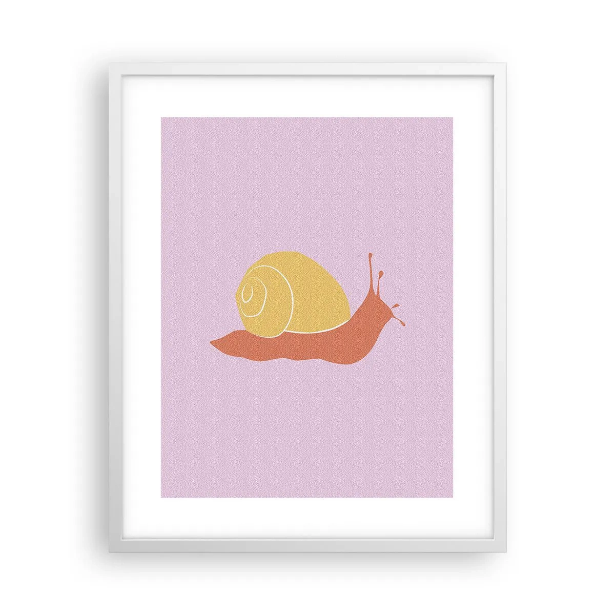 Affiche dans un cadre blanc - Poster - Il n'y a pas d'urgence - 40x50 cm