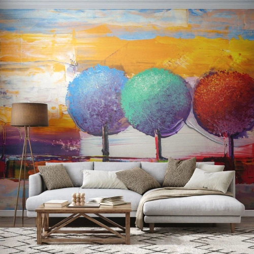 Papier Peint Photo Standard Eco - Art jusqu'à trois - Paysage, Des arbres, Morceau - 500x350 cm