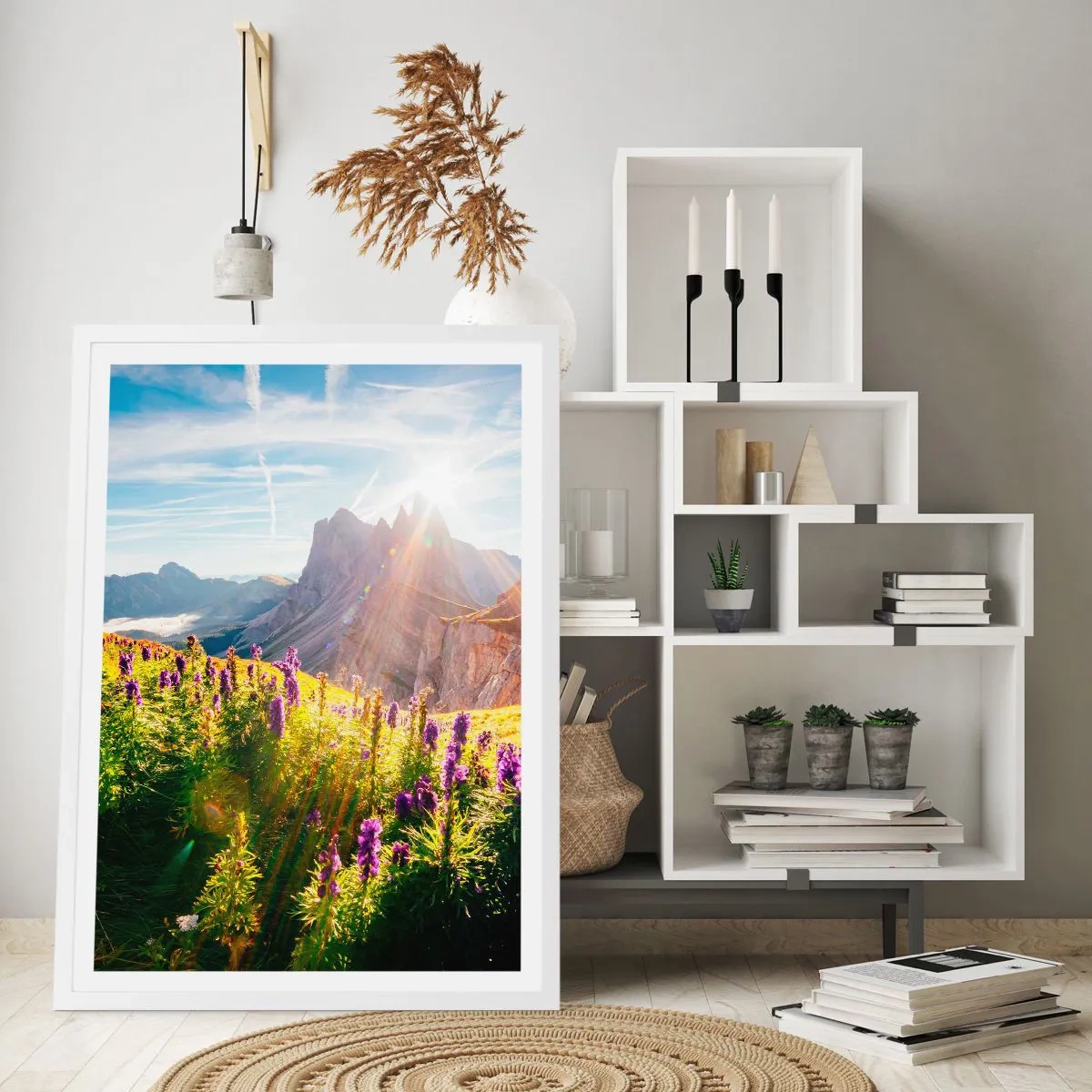 Affiche dans un cadre blanc - Poster - La vie secrète des herbes - 40x50 cm