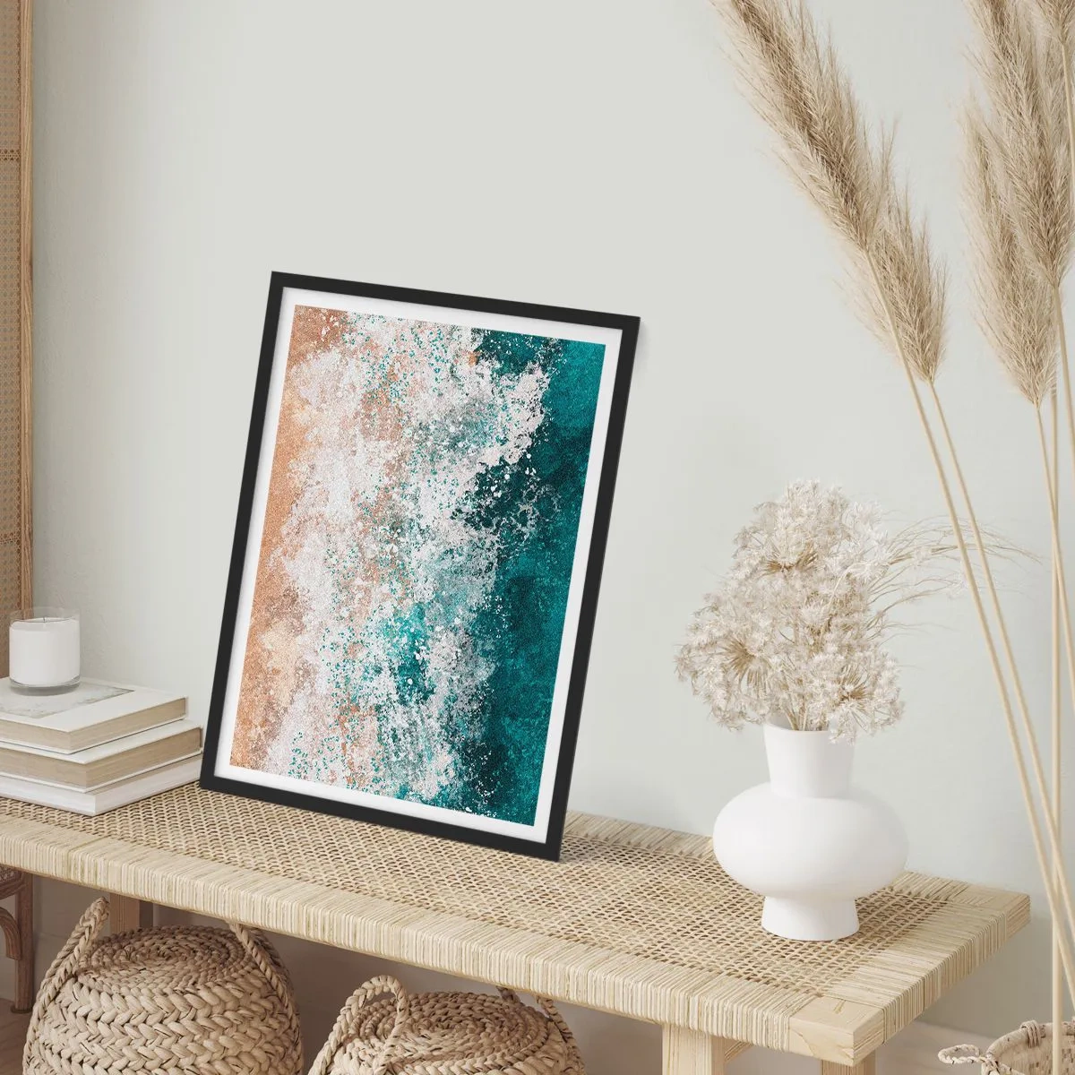 Affiche dans un cadre noir - Poster - Histoires de la mer - 40x50 cm