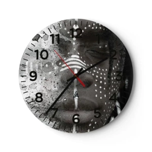 Horloge murale - Pendule murale - Découvrez l'esprit primal - 30x30 cm