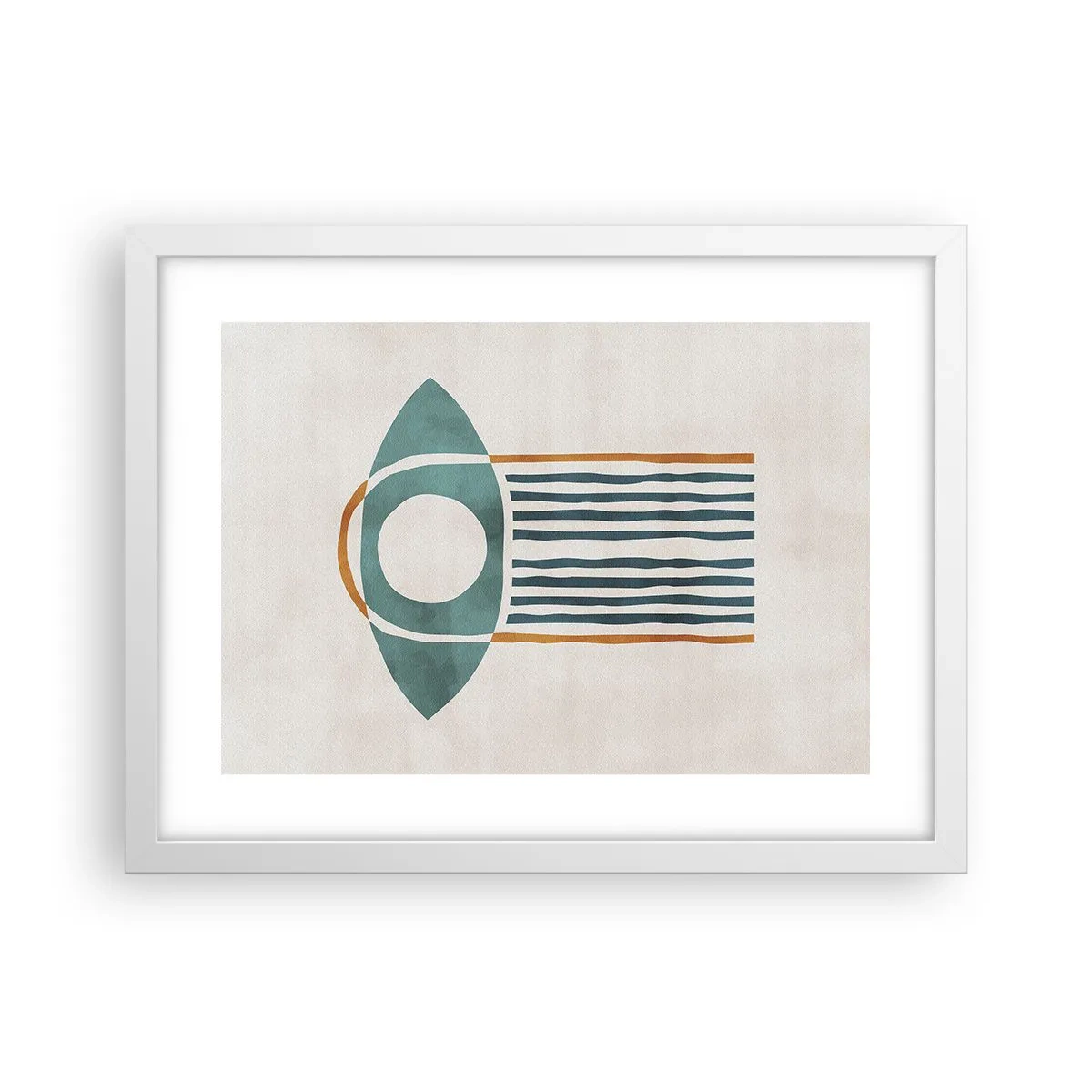 Affiche dans un cadre blanc - Poster - Signes et rituels - 40x30 cm