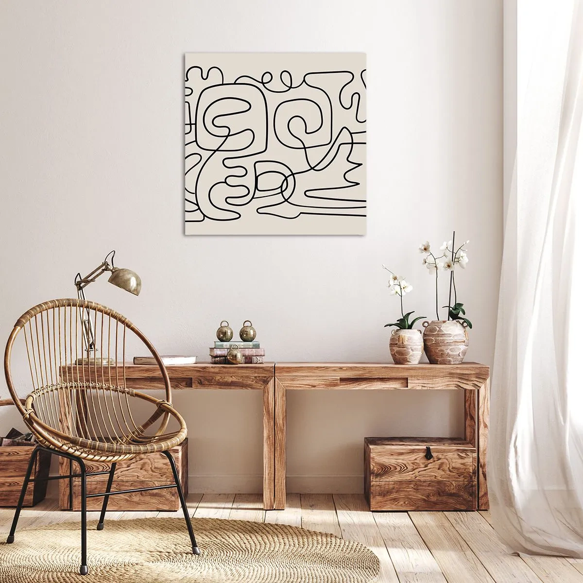 Impression sur toile - Image sur toile - Suivez les indices - 60x60 cm