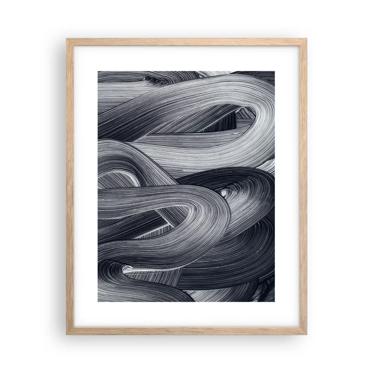Affiche dans un chêne clair - Poster - La fluidité de la réalité - 40x50 cm