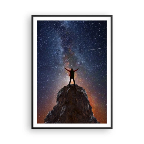 Affiche dans un cadre noir - Poster - Le force est avec moi! - 70x100 cm