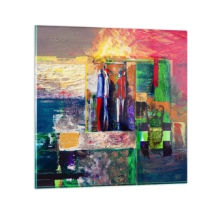 Impression sur verre - Image sur verre - Relations et émotions - 70x70 cm