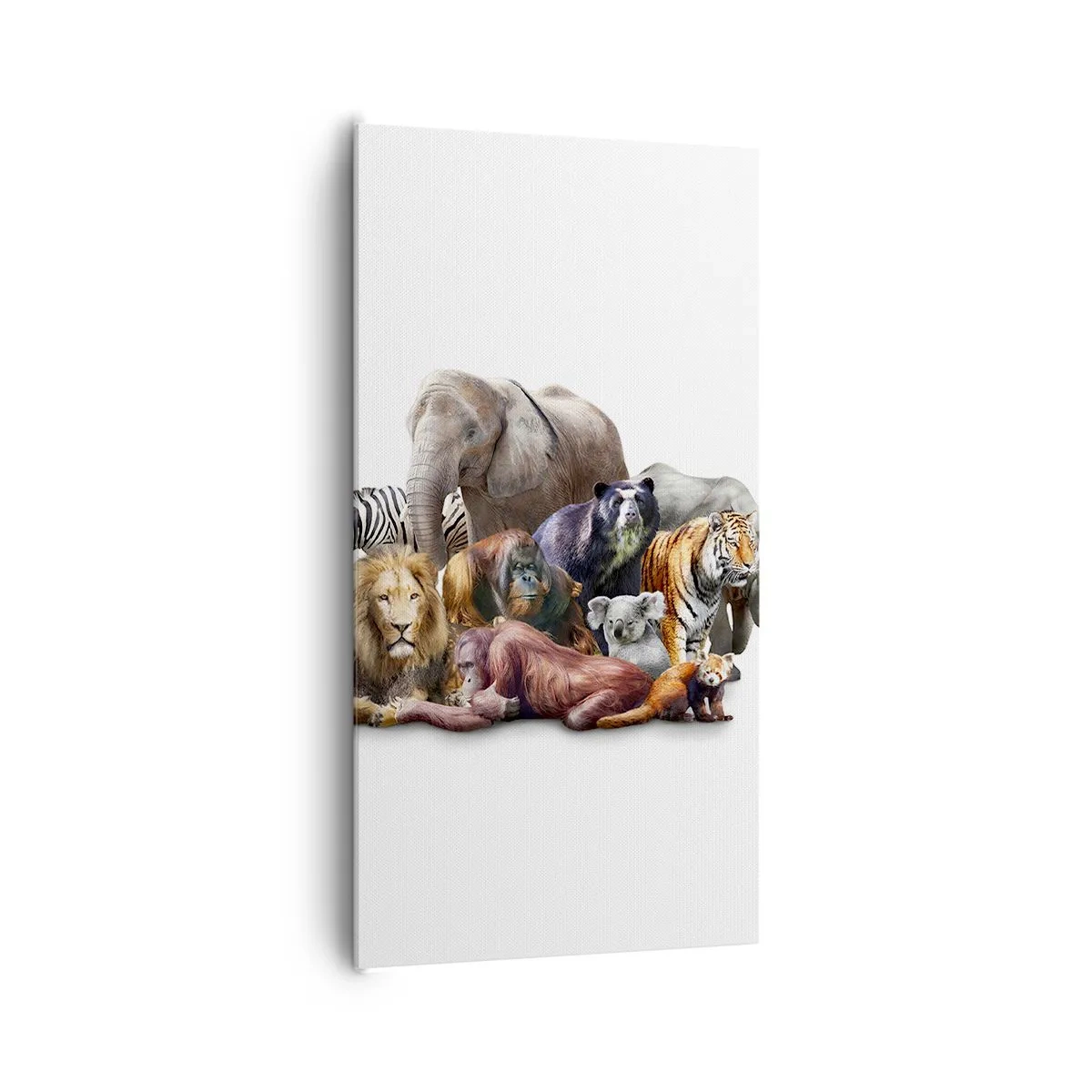 Impression sur toile - Image sur toile - Photographie de famille africaine - 65x120 cm