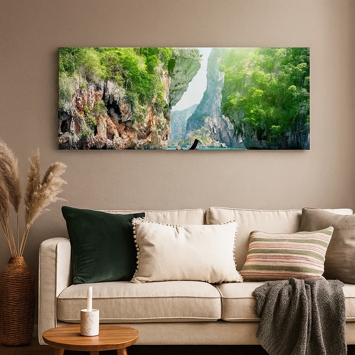 Impression sur toile - Image sur toile - Une invitation à un voyage exotique - 30x30 cm