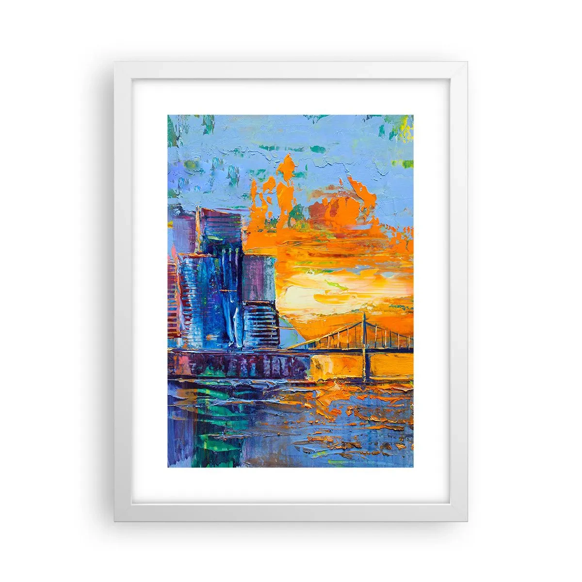 Affiche dans un cadre blanc - Poster - Culture et nature - 30x40 cm