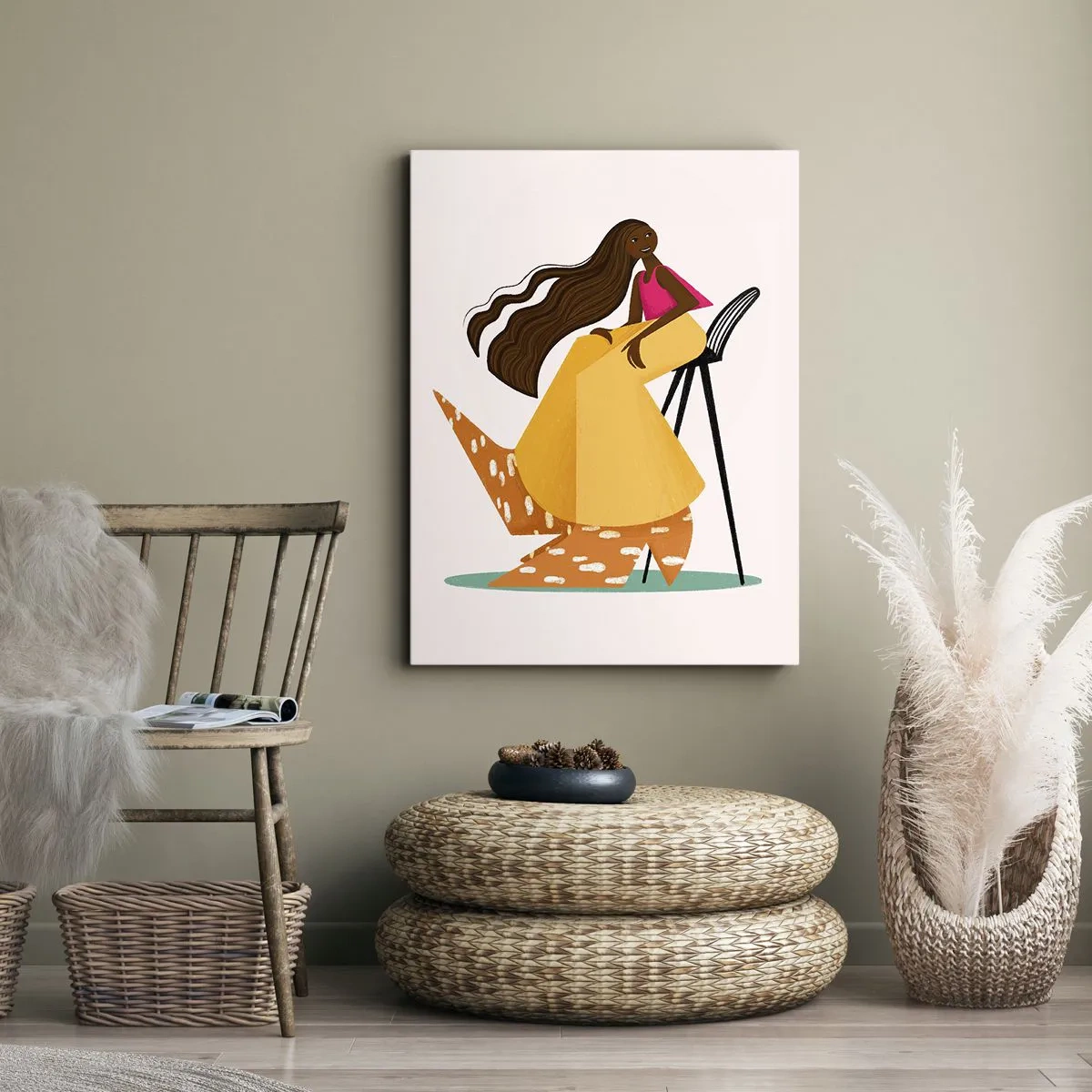 Impression sur toile - Image sur toile - La mode est aussi amusante - 65x120 cm