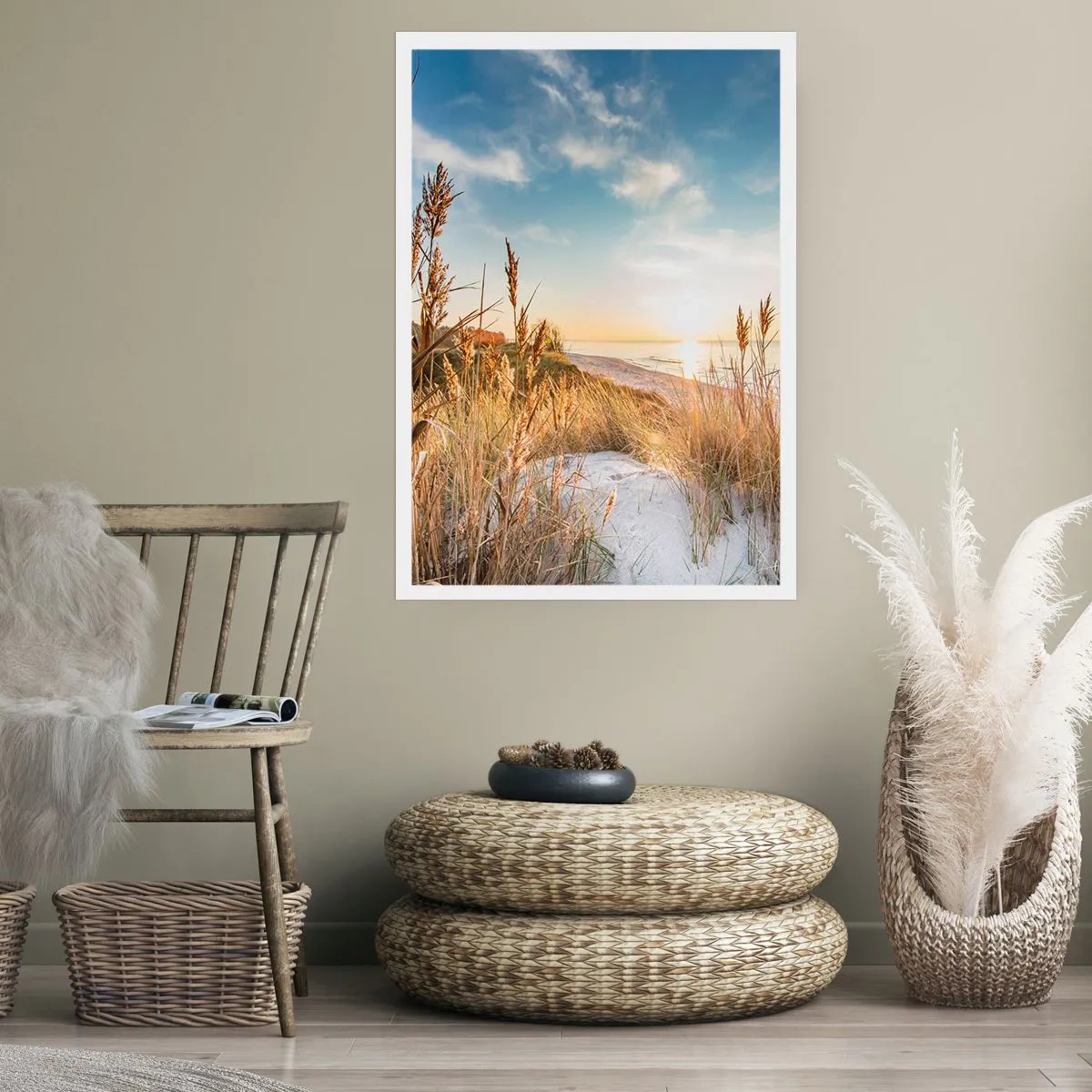 Affiche - Poster - Plage du nord - 40x50 cm