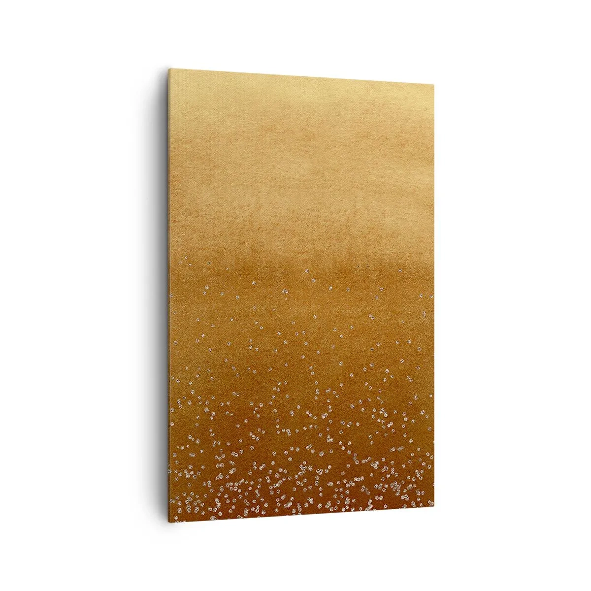 Impression sur toile - Image sur toile - Un dégradé doré avec des reflets et des embellissements subtils - 80x120cm - Origine du monde - Décoration murale moderne pour le salon et la chambre ARTTOR