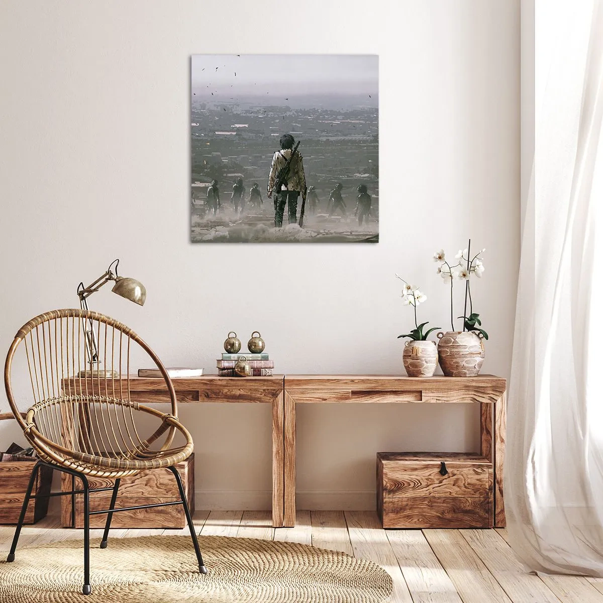 Impression sur toile - Image sur toile - Dernier samaritain ? - 70x70 cm
