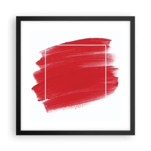 Affiche dans un cadre noir - Poster - En dehors du cadre - 40x40 cm