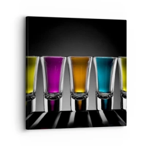 Impression sur toile - Image sur toile - Les couleurs de la joie - 30x30 cm