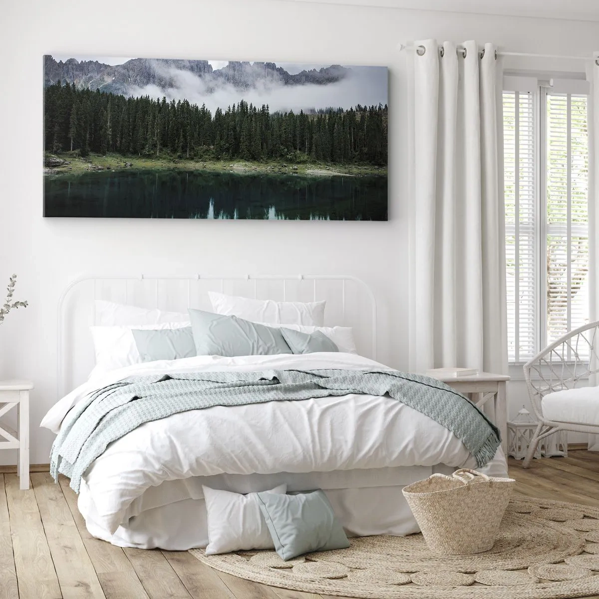 Impression sur toile - Image sur toile - Chut, chut, ne réveillons pas l'eau qui dort - 100x40 cm