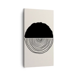 Impression sur toile - Image sur toile - Moitié-moitié - 45x80 cm