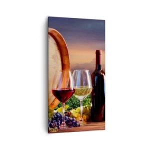 Impression sur toile - Image sur toile - Ici la vie a du goût - 55x100 cm