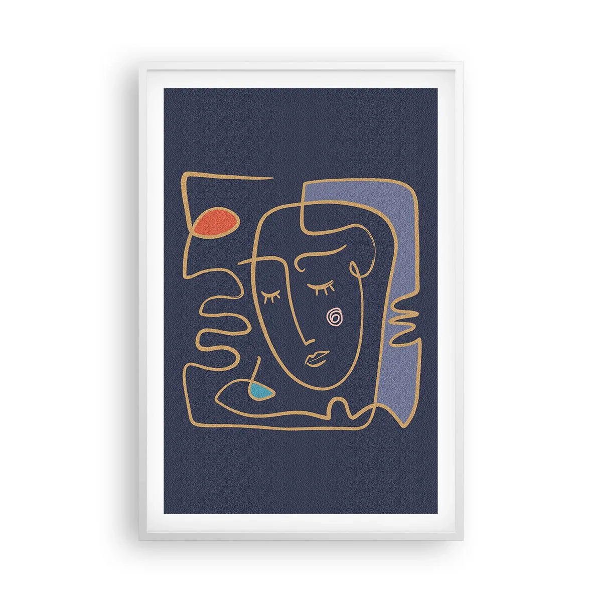 Affiche dans un cadre blanc - Poster - En réflexion - 61x91 cm