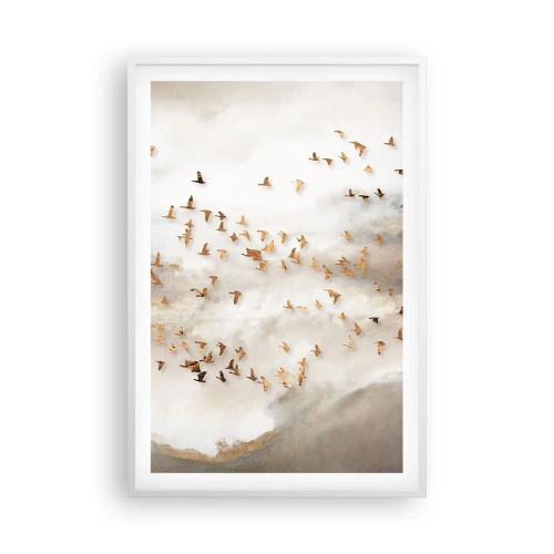 Affiche dans un cadre blanc - Poster - Il est l'heure… - 61x91 cm