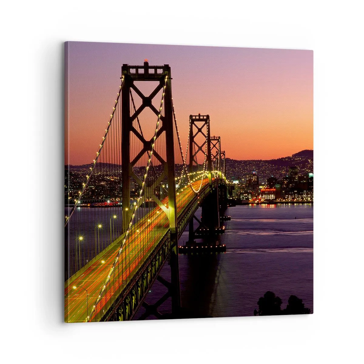 Impression sur toile - Image sur toile - Soirée violette - 60x60 cm