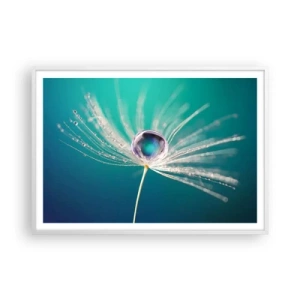 Affiche dans un cadre blanc - Poster - Moment mystique - 100x70 cm