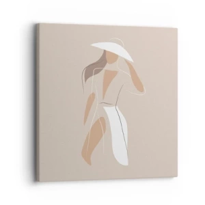 Impression sur toile - Image sur toile - Lea mode est un jeu - 30x30 cm