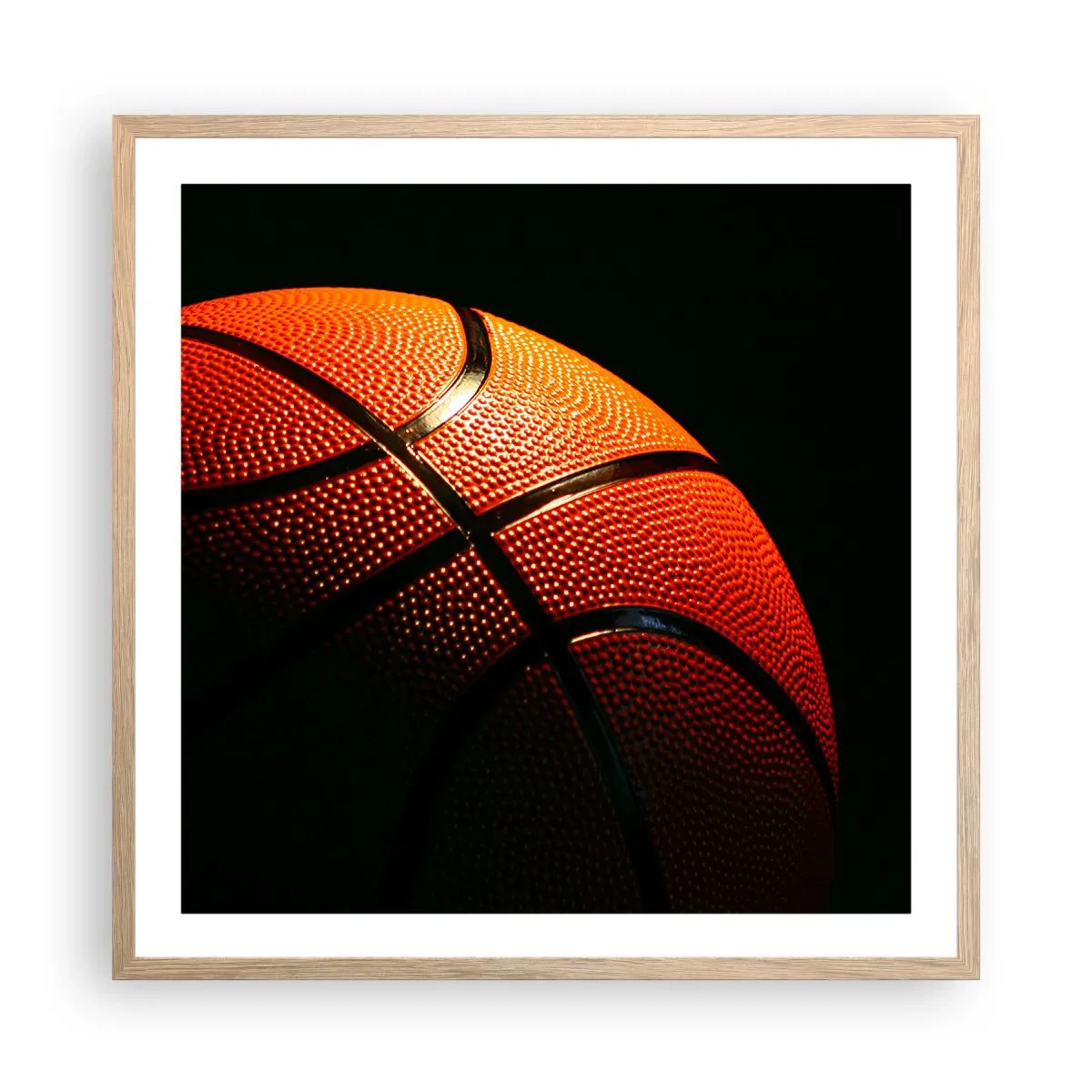 Affiche dans un chêne clair - Poster - Belle comme une planète - 60x60 cm